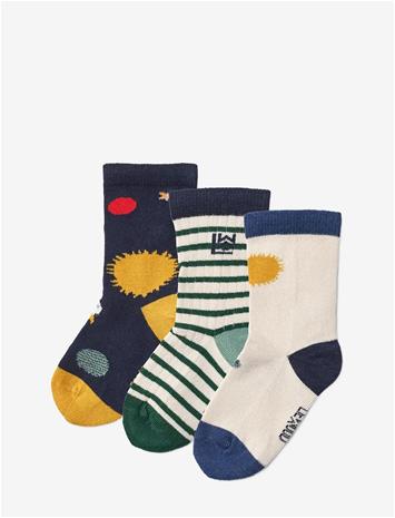 LIEWOOD Silas Socks 3-Pack - UNIVERSE / CLASSIC NAVY - 19/21