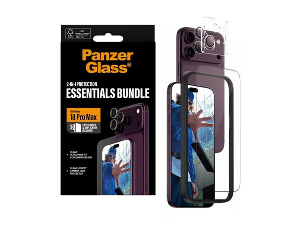 PanzerGlass® 2-in-1 Essentials Bundle iPhone 18 Pro Max PG34154