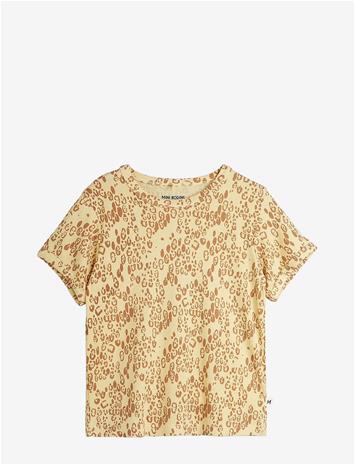 MINI RODINI Mini Leopard Aop Ss Tee - BEIGE - 92/98