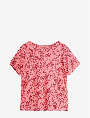 MINI RODINI Mini Leopard Aop Ss Tee - PINK - 56/62 – kuva 2/2