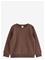 LINDEX Sweatshirt With Brushed Inside - DARK BROWN - 128 – kuva 3