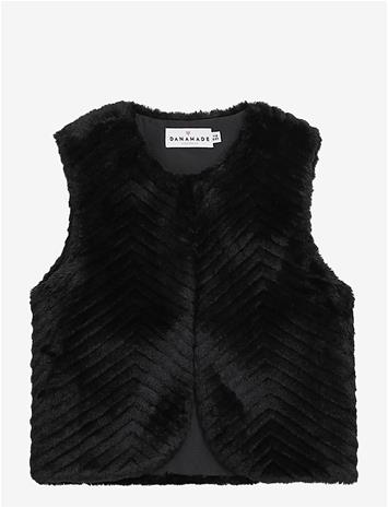 DANAMADE Fell Weste Dylvie - BLACK - 122