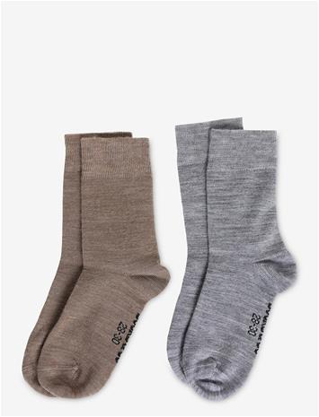 ALPACASOCKS&CO Merino Lifestyle Kids 2-Pack - ARGENTO SOLID/GLACÉ SOLID - 37-39 – kuva 2/2