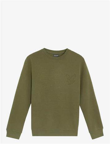 LYLE & SCOTT Embossed Eagle Crew Neck - DEEP DEPTHS - 164-170