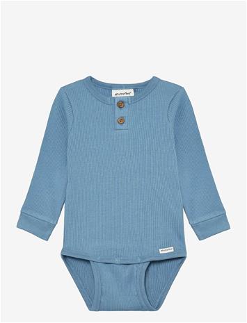 MINYMO Body Ls Rib - BLUE SHADOW - 86