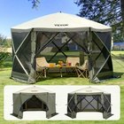 Pop-up-verkkoteltta 3,6x3,6 m, armeijanvihreä, aurinkoseinillä