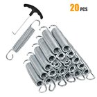 Setti 20 trampoliinin jousella 14 cm, hopeanvärinen