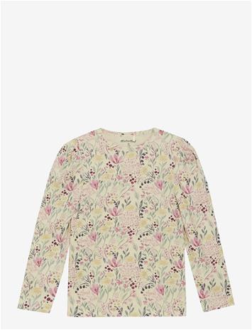 MINYMO T-Shirt Ls Aop - SANDSHELL - 110 – kuva 2/2