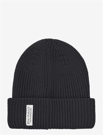 EN FANT Beanie W. Lining - EBONY - 9-12M – kuva 2/2