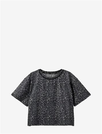 SOFIE SCHNOOR YOUNG Maisy T-Shirt - GREY LEOPARD - 152