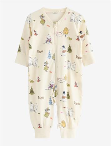 LINDEX Moomin Sleepsuit - WHITE - 98