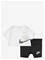 NIKE Nike Knit Short Set - BLACK - 80/86 – kuva 2