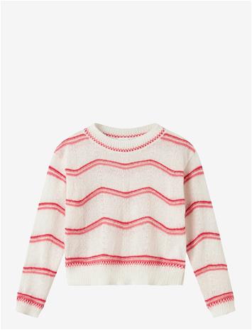 NAME IT Nkfkarima Ls Knit - CLOUD DANCER - 116
