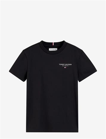 TOMMY HILFIGER Essential Logo Tee Ss - BLACK - 164 – kuva 2/2