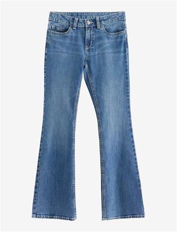 LINDEX Freja Flared Leg Jeans - DENIM - 158