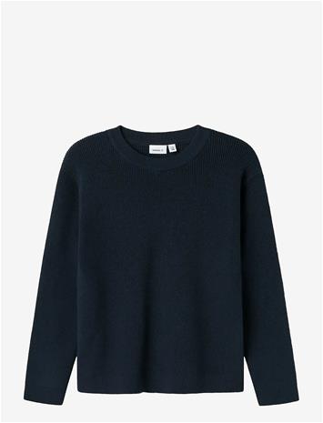 NAME IT Nkmnesolle Ls Pullover Knit Noos - DARK SAPPHIRE - 116