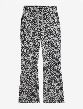 LINDEX Utsvängda Byxor I Velour - GREY - 164