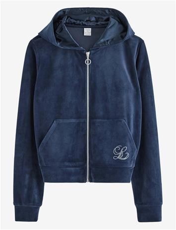 LINDEX Hettegenser I Velur - NAVY - 128