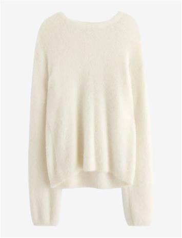 LINDEX Sweater Feather Yarn - OFF WHITE - 128