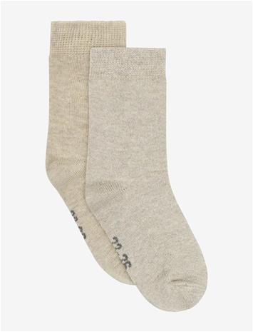 MINYMO Ankle Socks W.glitter (2-Pack) - SILVER MINK - 15\18