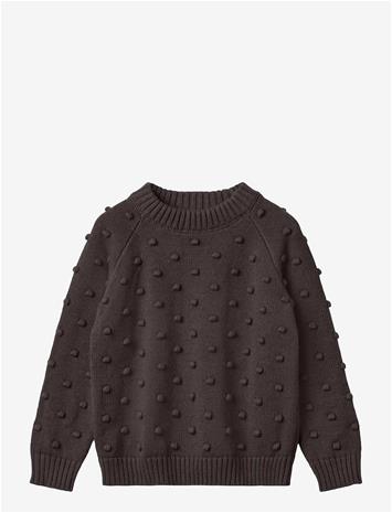 FLIINK Bon Cashmere Dot Pullover - COFFEE BEAN - 2-3Y(95 cm)