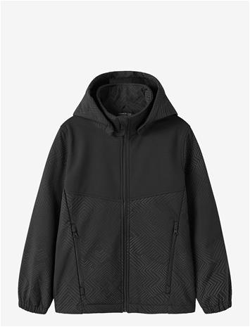 NAME IT Nkmalfa08 Softshell Jacket Ref Aop Fo - BLACK - 146 – kuva 2/2