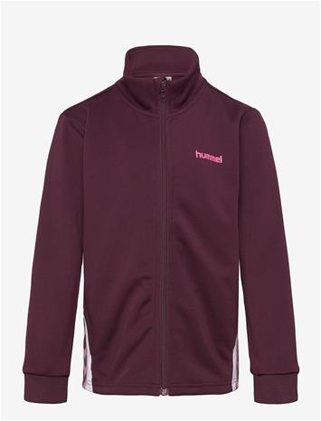HUMMEL Hmljr Chevron Zip Jacket - WINETASTING - 146/152