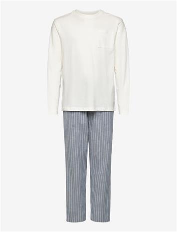 MANGO Striped Long Pyjamas - MEDIUM BLUE - 5-6