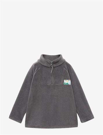 MANGO Zip-Up Fleece Sweatshirt - DARK GREY - 80 – kuva 2/2