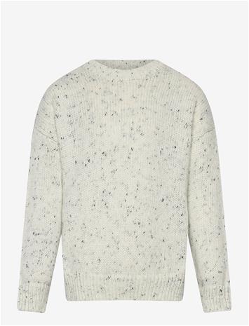 MANGO Flecked Wool Sweater - WHITE - 7-8