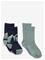 MANGO 2 Pack Patterned Socks - TURQUOISE - AQUA - 3-4 – kuva 2