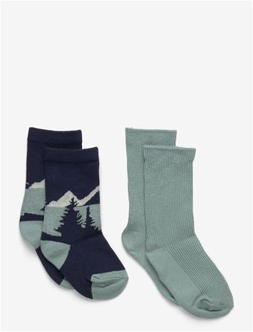 MANGO 2 Pack Patterned Socks - TURQUOISE - AQUA - 3-4 – kuva 2/2