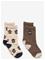 MANGO 2 Pack Patterned Socks - DARK BROWN - 3-4 – kuva 2