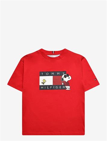 TOMMY HILFIGER Peanuts Graphic Tee Ss - RED GLARE - 104 – kuva 2/2
