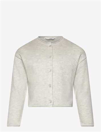 MANGO Knitted Button Cardigan - LT PASTEL GREY - 18-24M
