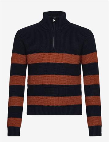 MANGO Knitted Sweater With Perkins Neck - MEDIUM ORANGE - 11-12