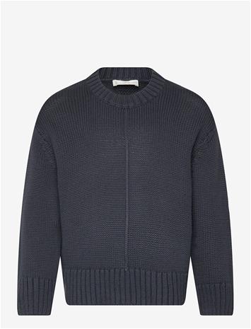 MANGO Long-Sleeve Knitted Sweater - NAVY - 5-6