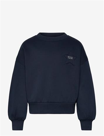 MANGO Sweatshirt With Embroidered Star - NAVY - 5-6