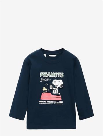 MANGO Snoopy Printed T-Shirt - NAVY - 3-4