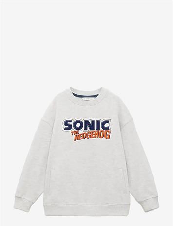 MANGO Sonic Hoodie - MEDIUM GREY - 9-10