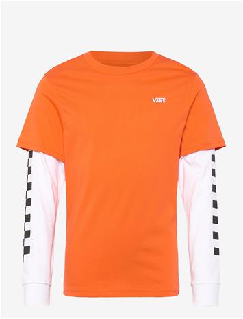 VANS Long Check Twofer - FLAME - L
