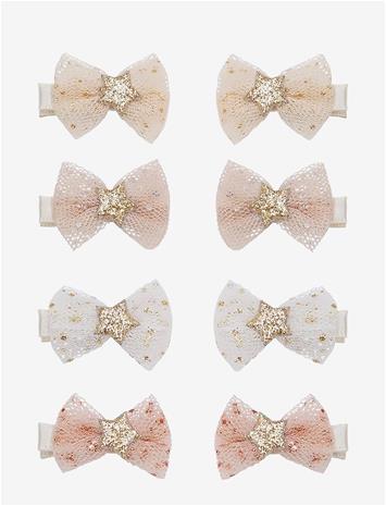 MIMI & LULA 8 Hair Clips - Tutu Bow - MULTI - One Size