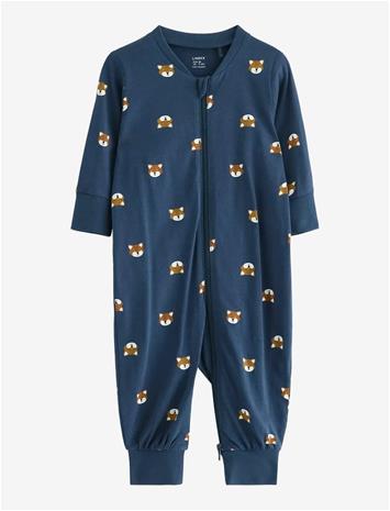 LINDEX Sleepsuit With Application At The Back - DARK BLUE - 74