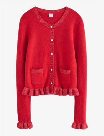 LINDEX Cardigan - DARK RED - 170