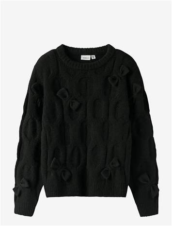 NAME IT Nkfolivia Ls Knit - BLACK - 116