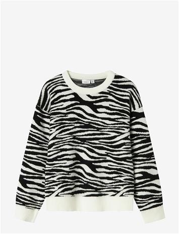 NAME IT Nkforkide Ls Knit Box - BLACK - 116