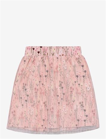MINYMO Skirt Aop - SILVER PINK - 122