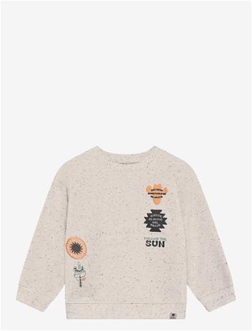 DAILY 7 Oversized Sweater Nappy Badges - SANDSHELL - 134