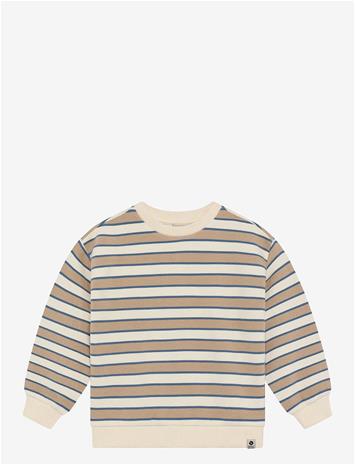 DAILY 7 Oversized Sweater Big Stripe - SANDSHELL - 128