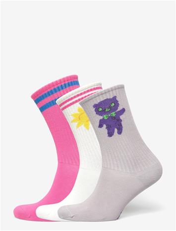MINI RODINI Alien 3-Pack Socks - MULTI - 24/27